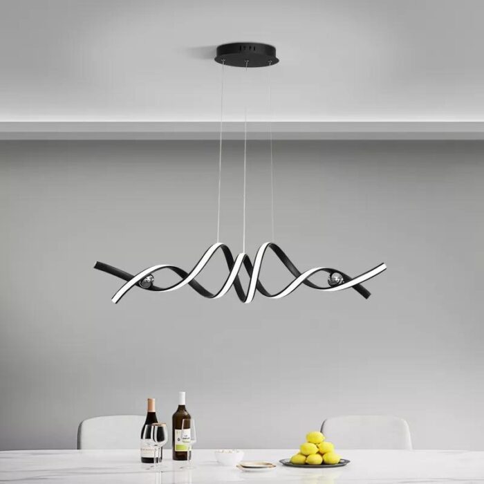 Gold/Black Led Chandelier - Image 6