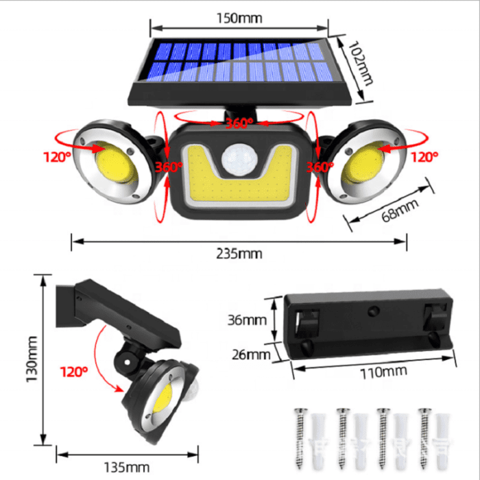 Solar Powered Flood Light - Image 4
