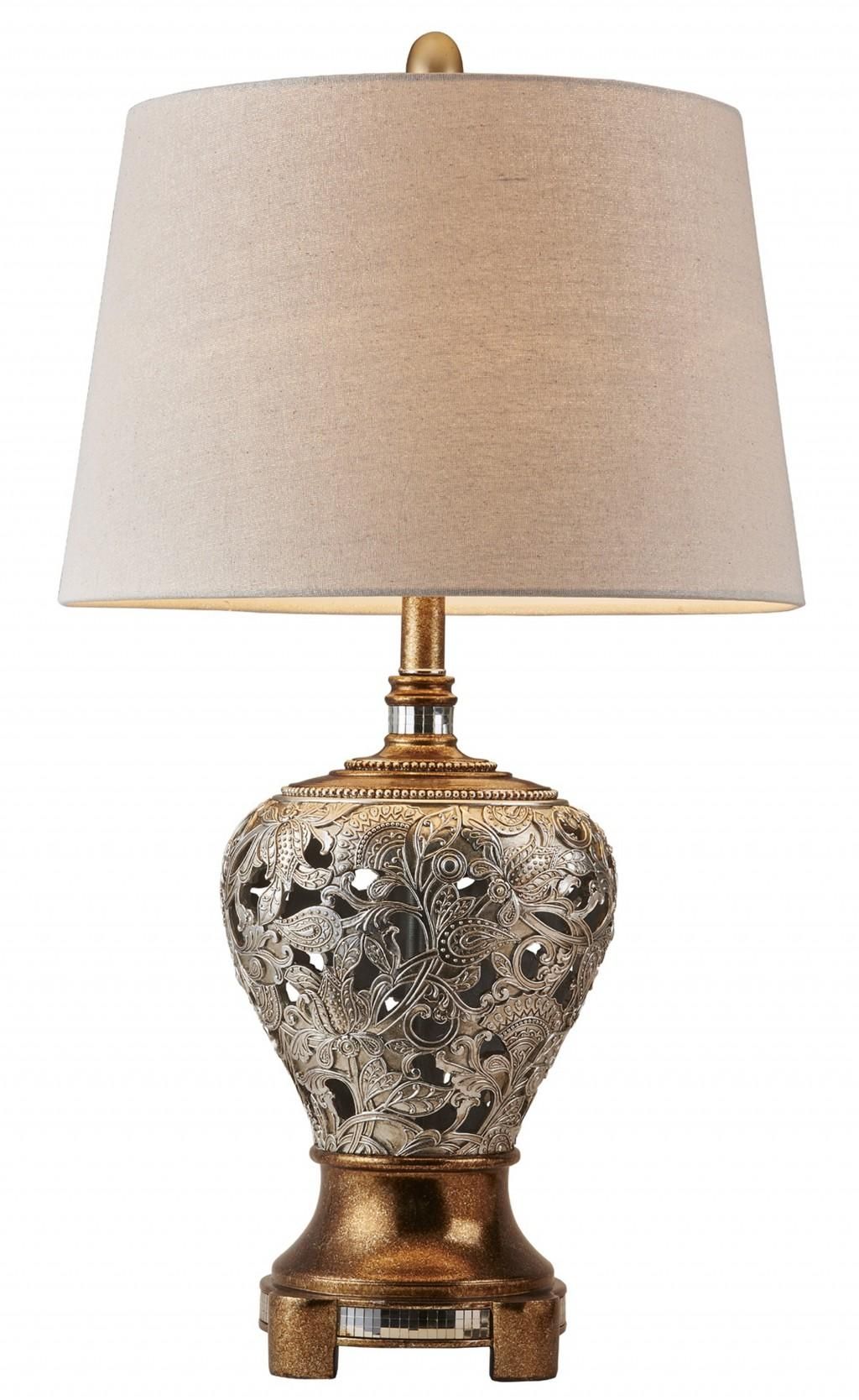 25393285_large.jpg Silver and Gold Table Lamp