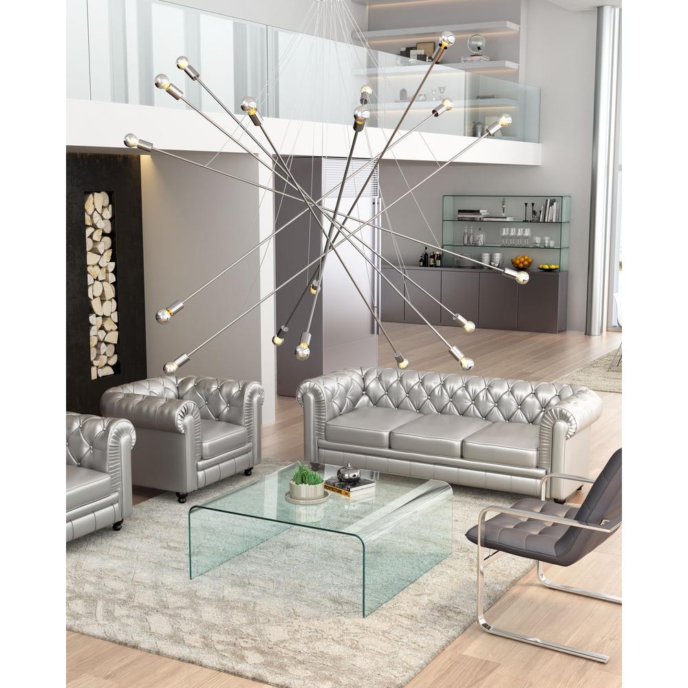 Radiant Chrome: Belief Ceiling Light