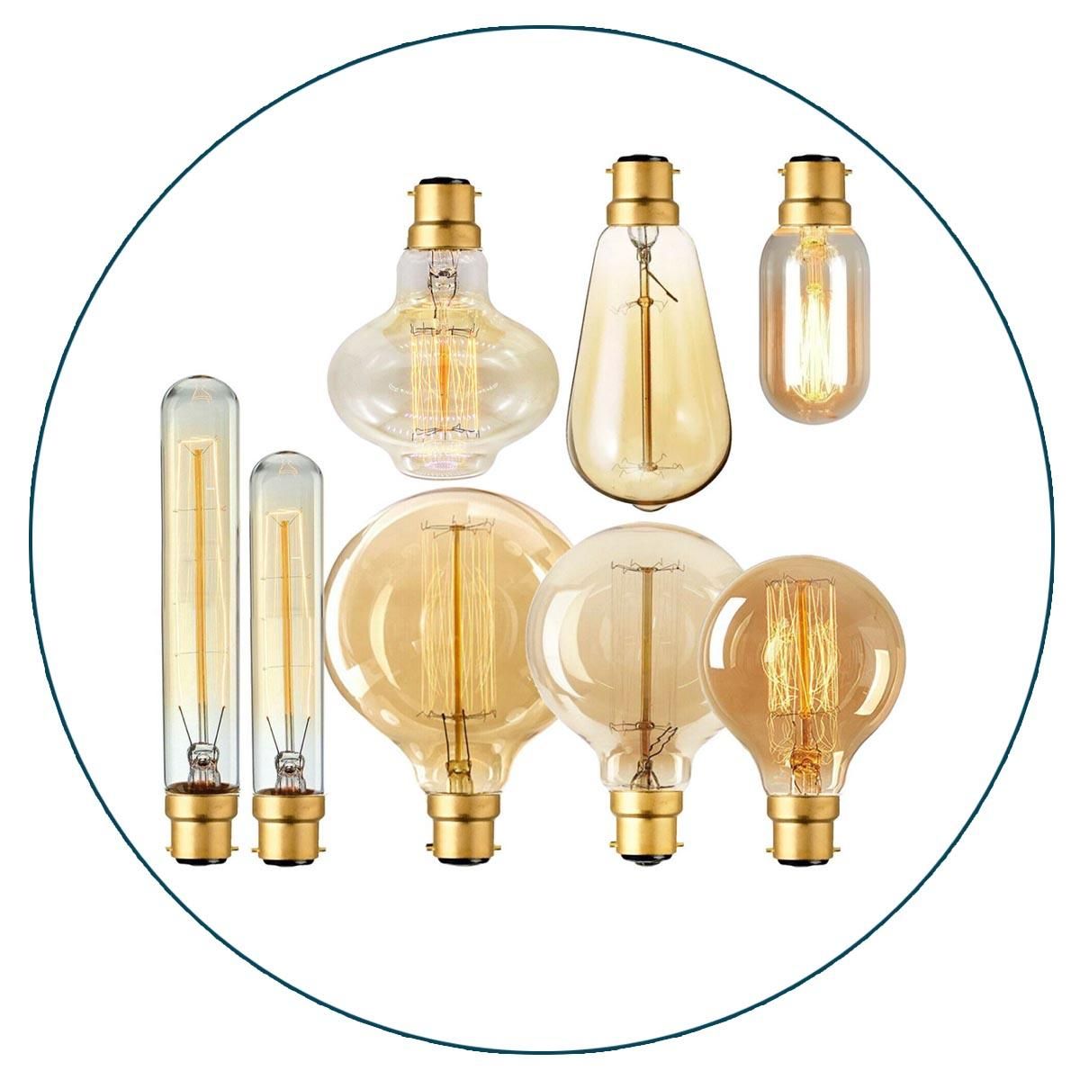 9787052_large.jpg Edison Vintage Light Bulbs with Bayonet Fitting Classic 60W