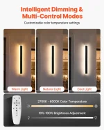 2-Pack 23.6" LED Outdoor Wall Light Strips